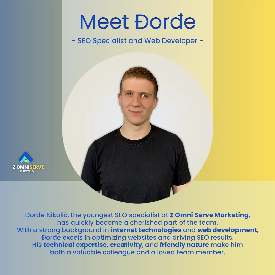 Djordje Nikolic SEO Specialist